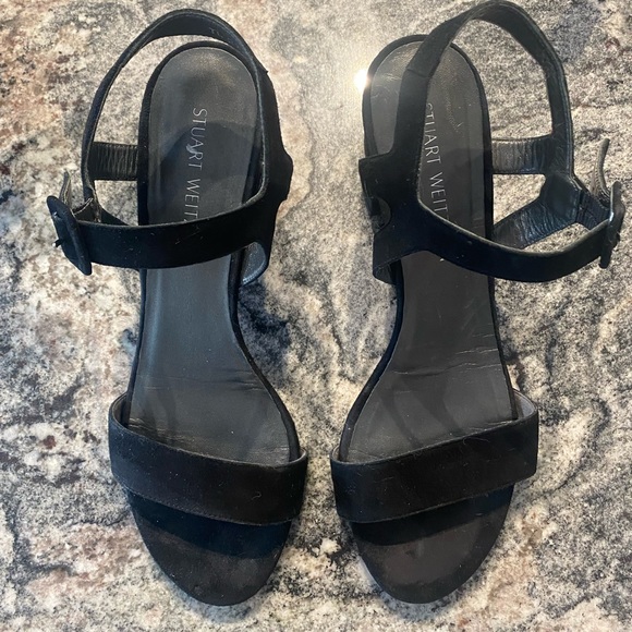 Stuart Weitzman suede bandeau sandals - Picture 2 of 12